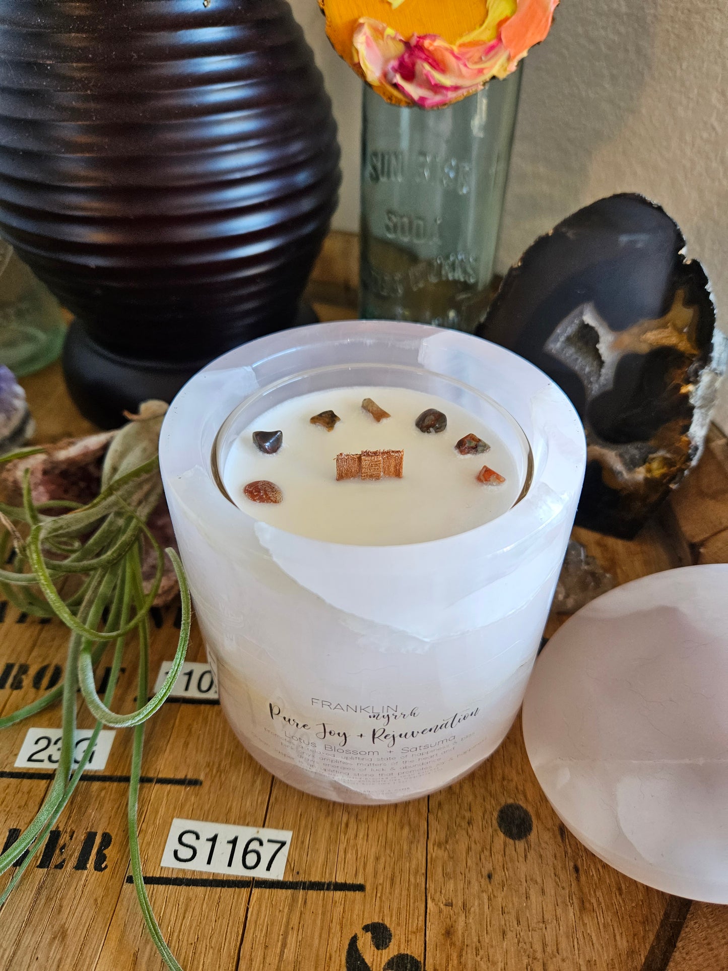 FUNCTIONAL FRAGRANCE Candles One of a Kind Crystal & Reiki Infused