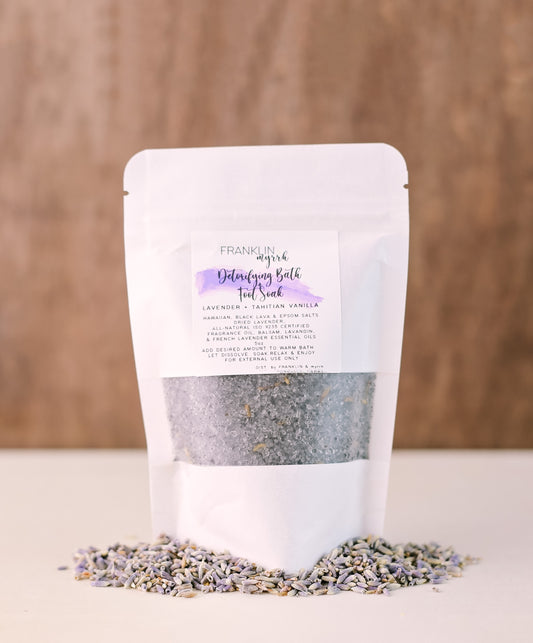 DETOXIFYING Bath + Foot Soak, Lavender + Tahitian Vanilla