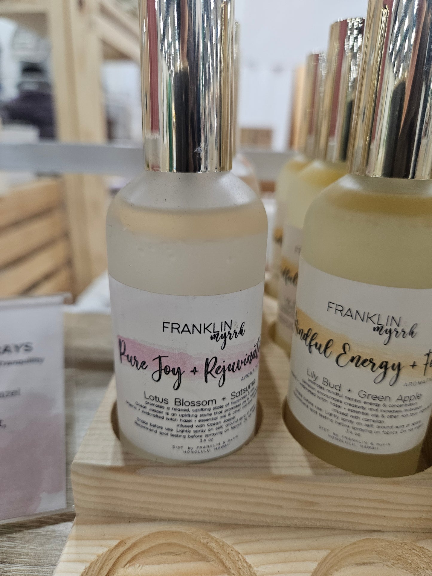 Functional Fragrance Room, Body, Linen Sprays