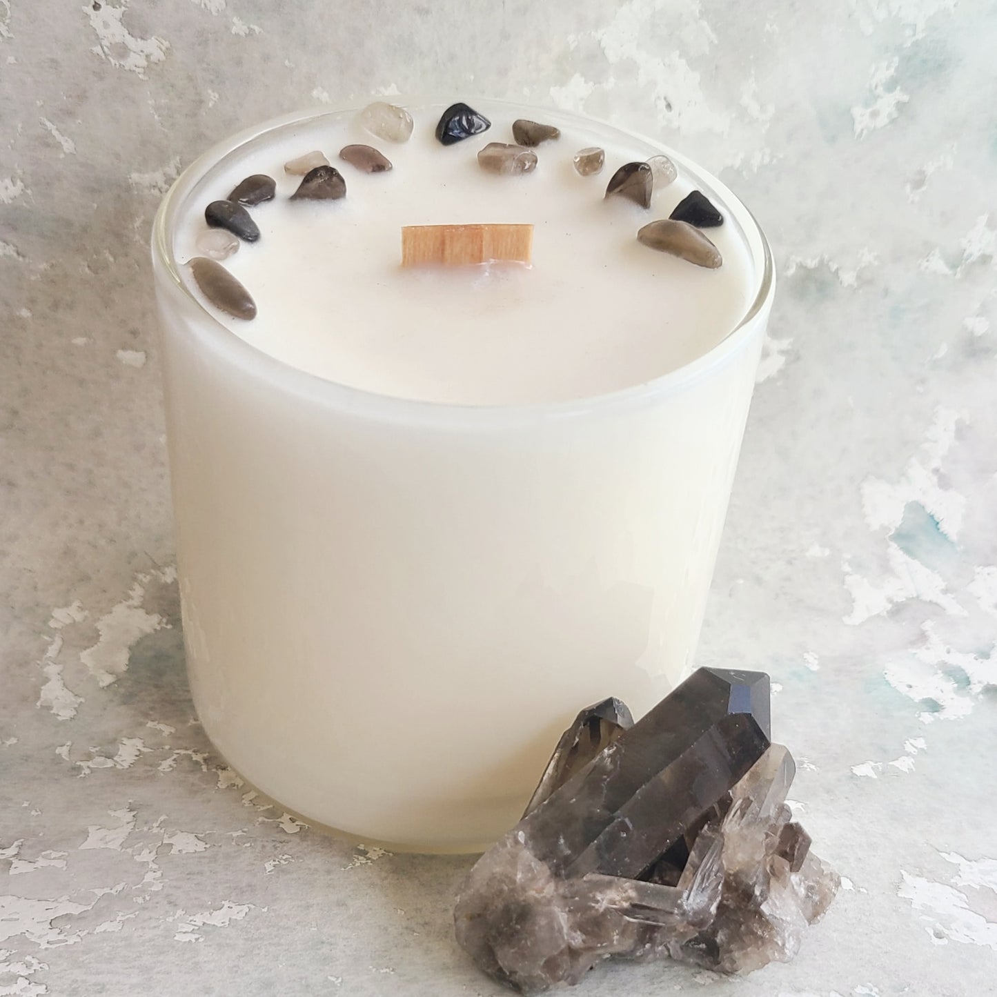 Functional Fragrance Candle REFILLS translucent 8oz 100% soy refill for onyx & marble vessels