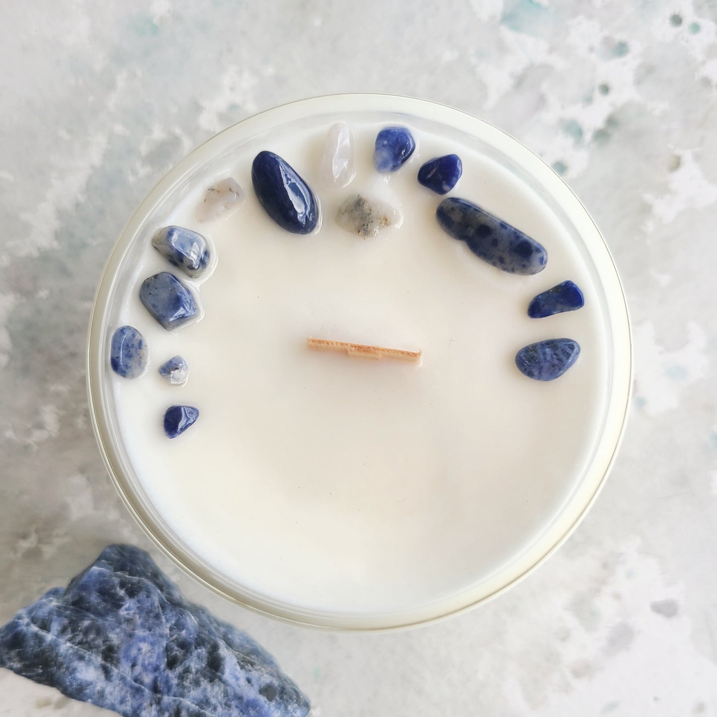 Functional Fragrance Candle REFILLS translucent 8oz 100% soy refill for onyx & marble vessels