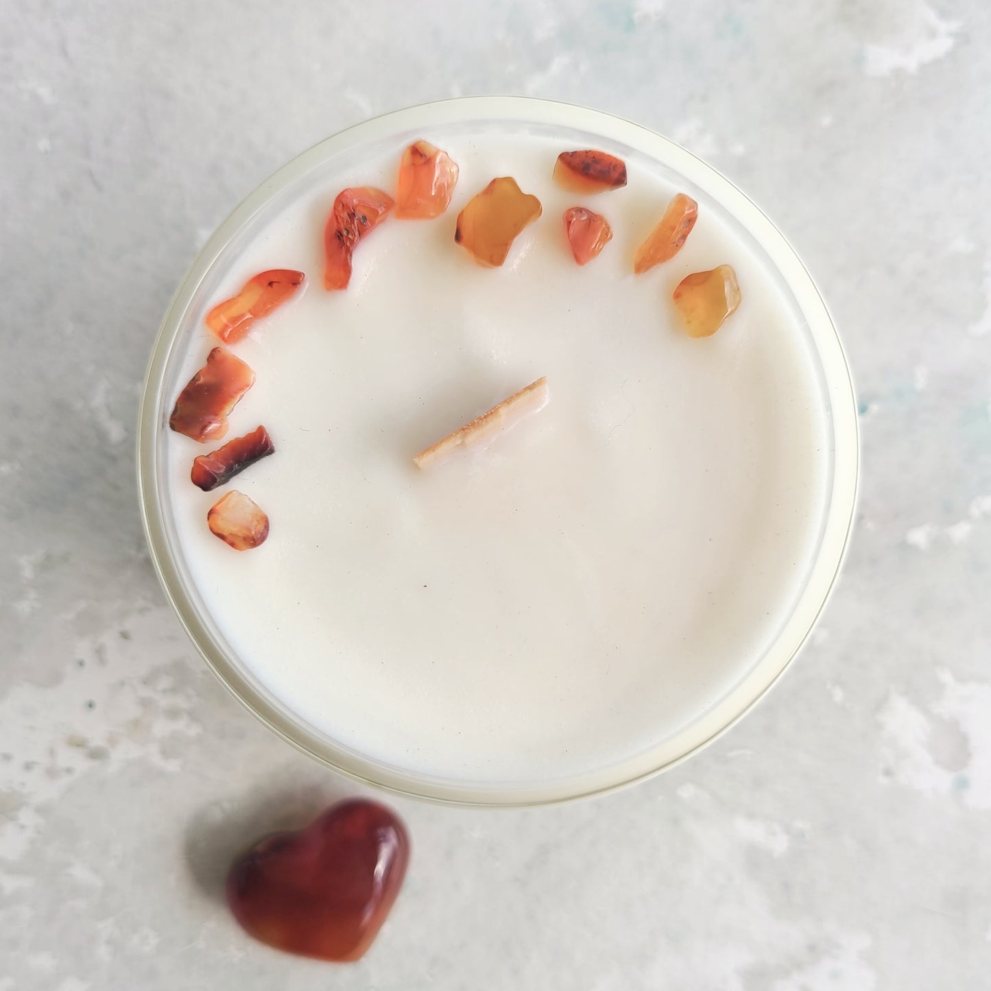 Functional Fragrance Candle REFILLS translucent 8oz 100% soy refill for onyx & marble vessels