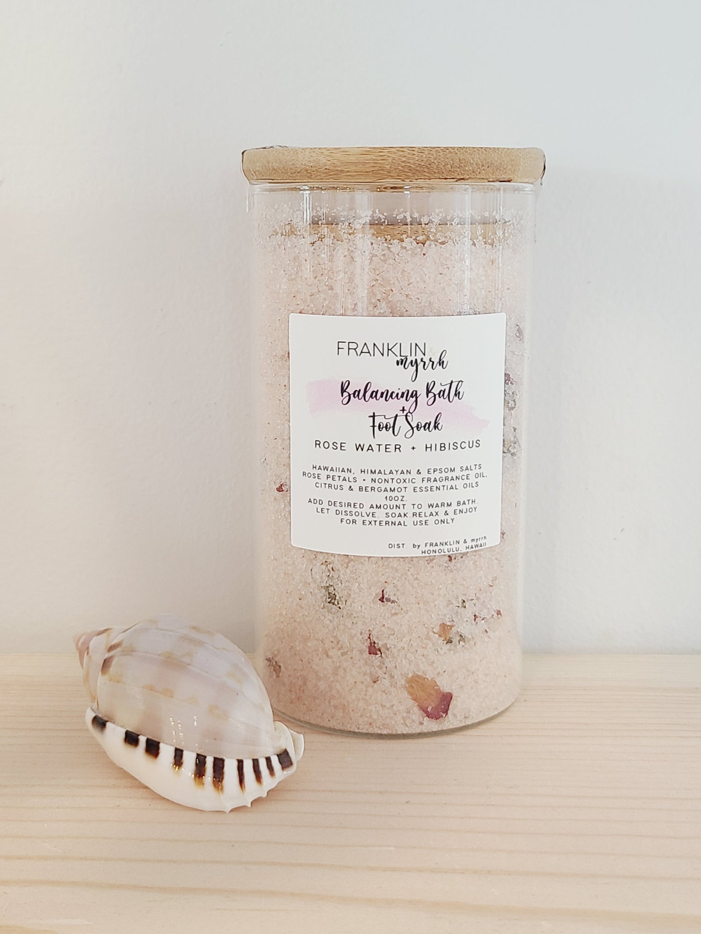 BALANCING Bath + Foot Soak, Rose Water + Hibiscus