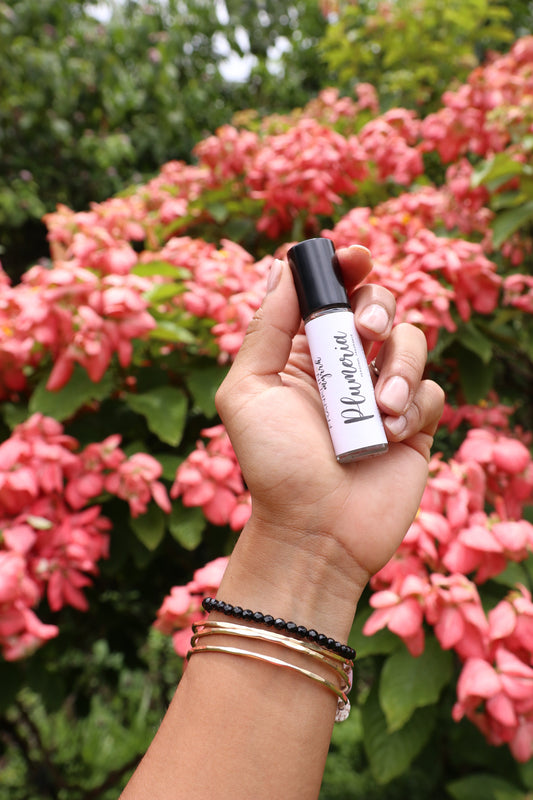 Plumeria personal fragrance oil roller