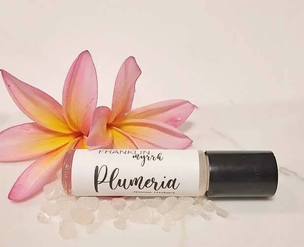 Plumeria personal fragrance oil roller