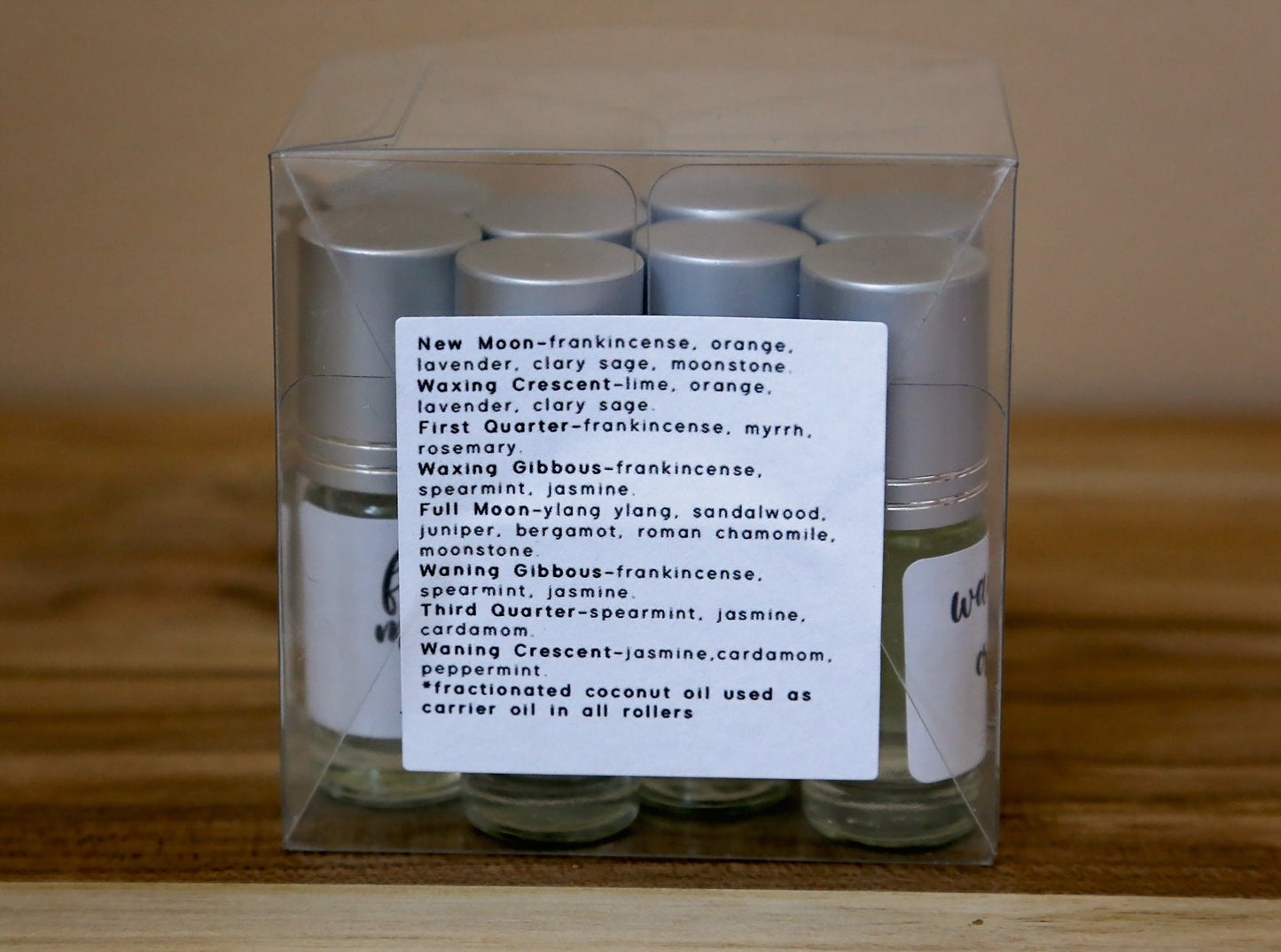 Moon Phases Essential Oil Blend Roller Set (8ea 5ml Rollers)