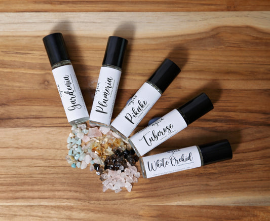 The Lei Collection – Personal Fragrance Rollers Set of (5) Personal Fragrance Rollers Inspired by Flower Leis of Hawaii