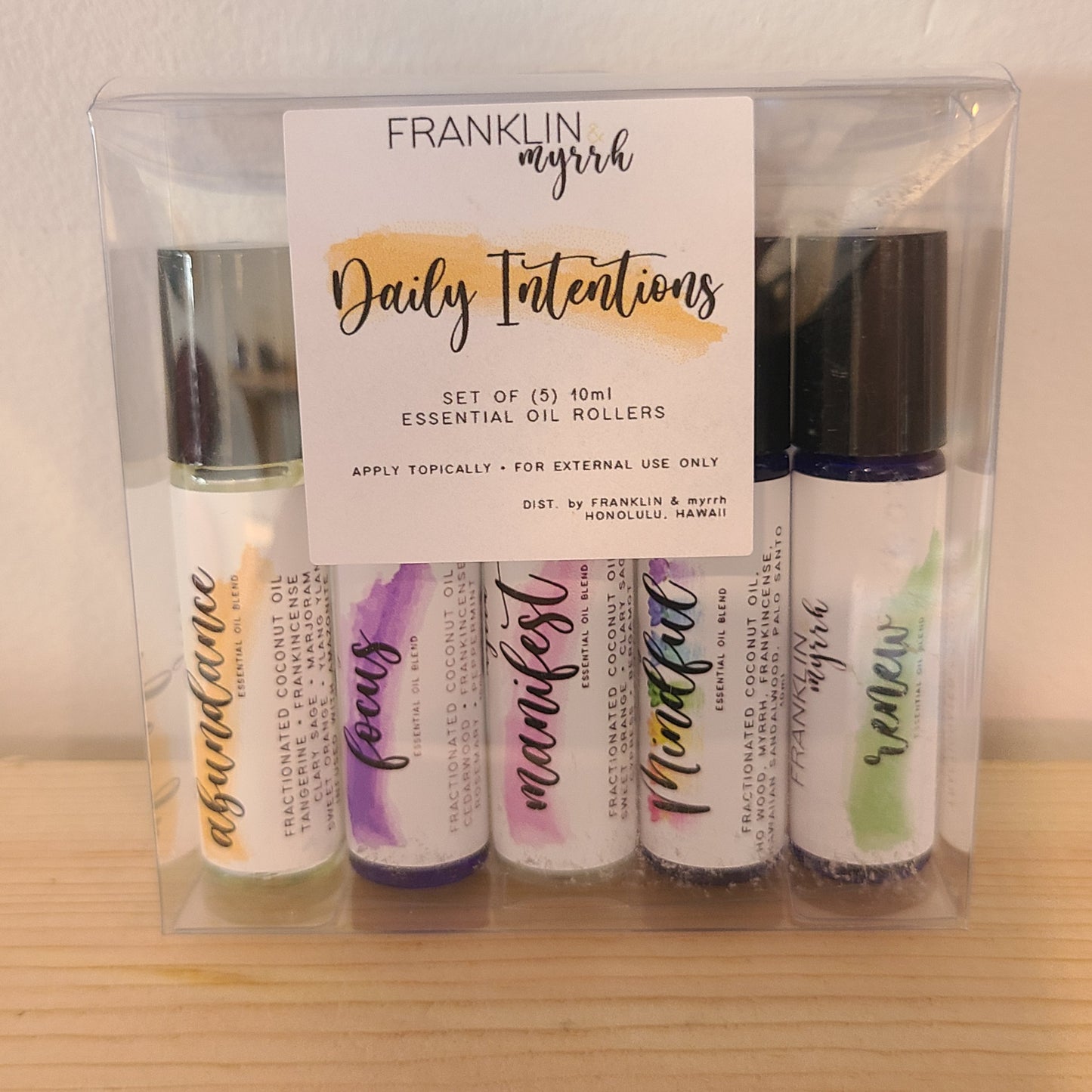 Daily Intentions Essential Oil Roller Set