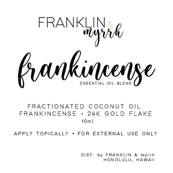 FRANKINCENSE Essential Oil Blend Roller